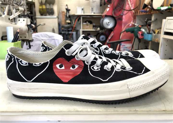 CONVERSE×COMME des GARCONSのスニーカーソール補強、4