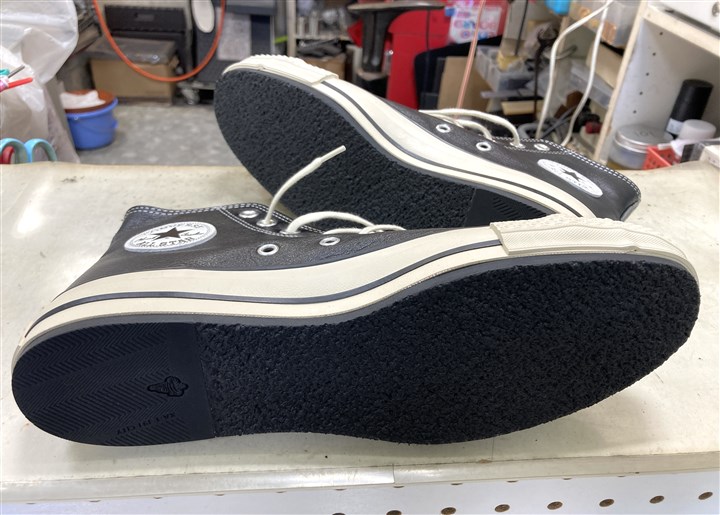 コンバースのスニーカーソール補強です、2