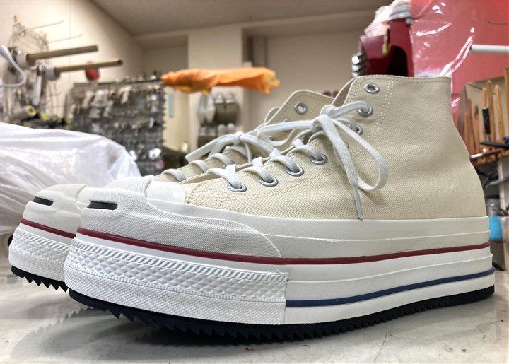 コンバース「ダブレット」のスニーカーソール補強、4