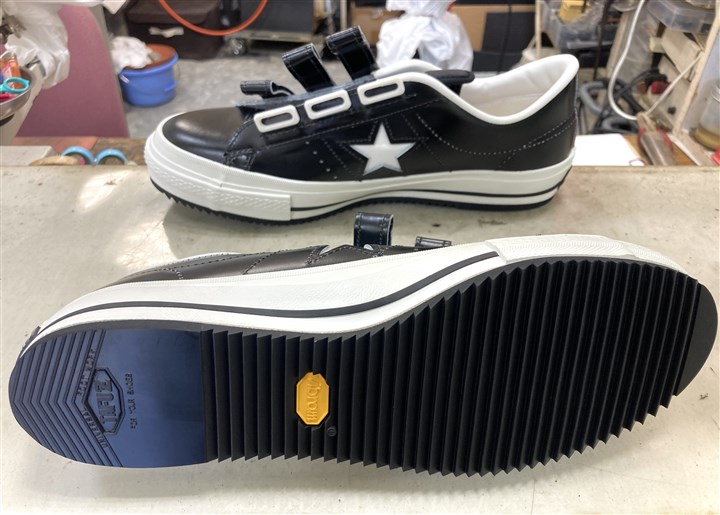 コンバース【ワンスター】のソール補強、1