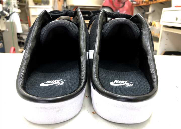 ナイキのスニーカーをサンダルに加工修理、3