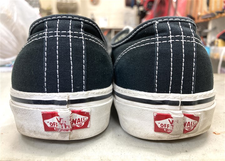 VANSオーセンティックのソール側面ステッチ修理、7