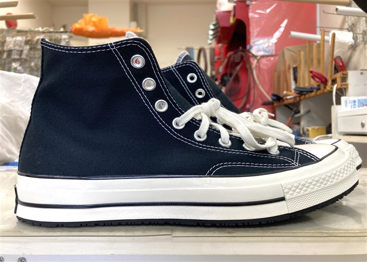 コンバース【CT70】の底をスカルソールで補強、4
