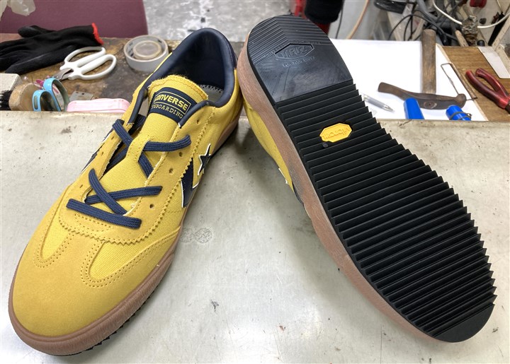 コンバースのスニーカーソール補強、1