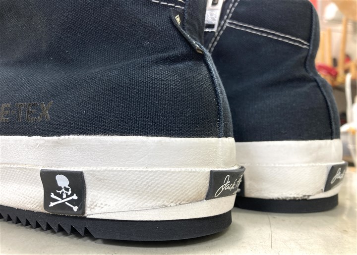 マスターマインド×コンバースのスニーカーの減りすぎたカカト修理＆ソール補強、5