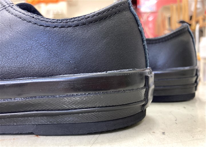 「新品のうちにソール補強修理事例」コンバース（アフター）