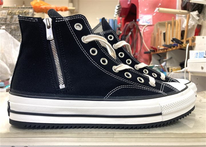 「ソール補強修理事例」コンバース オールスター（アフター）