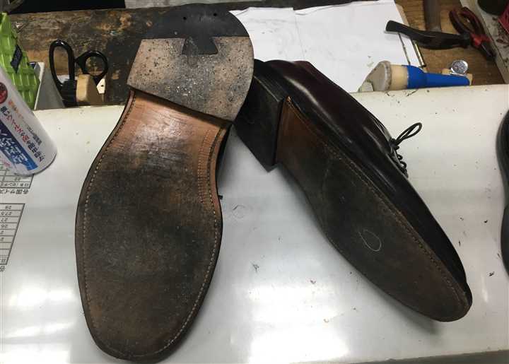 革靴の底の修理、11